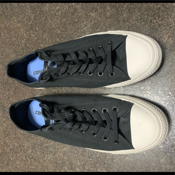 Converse Black Blue Classic Canvas Low Top - Picture 1 of 5